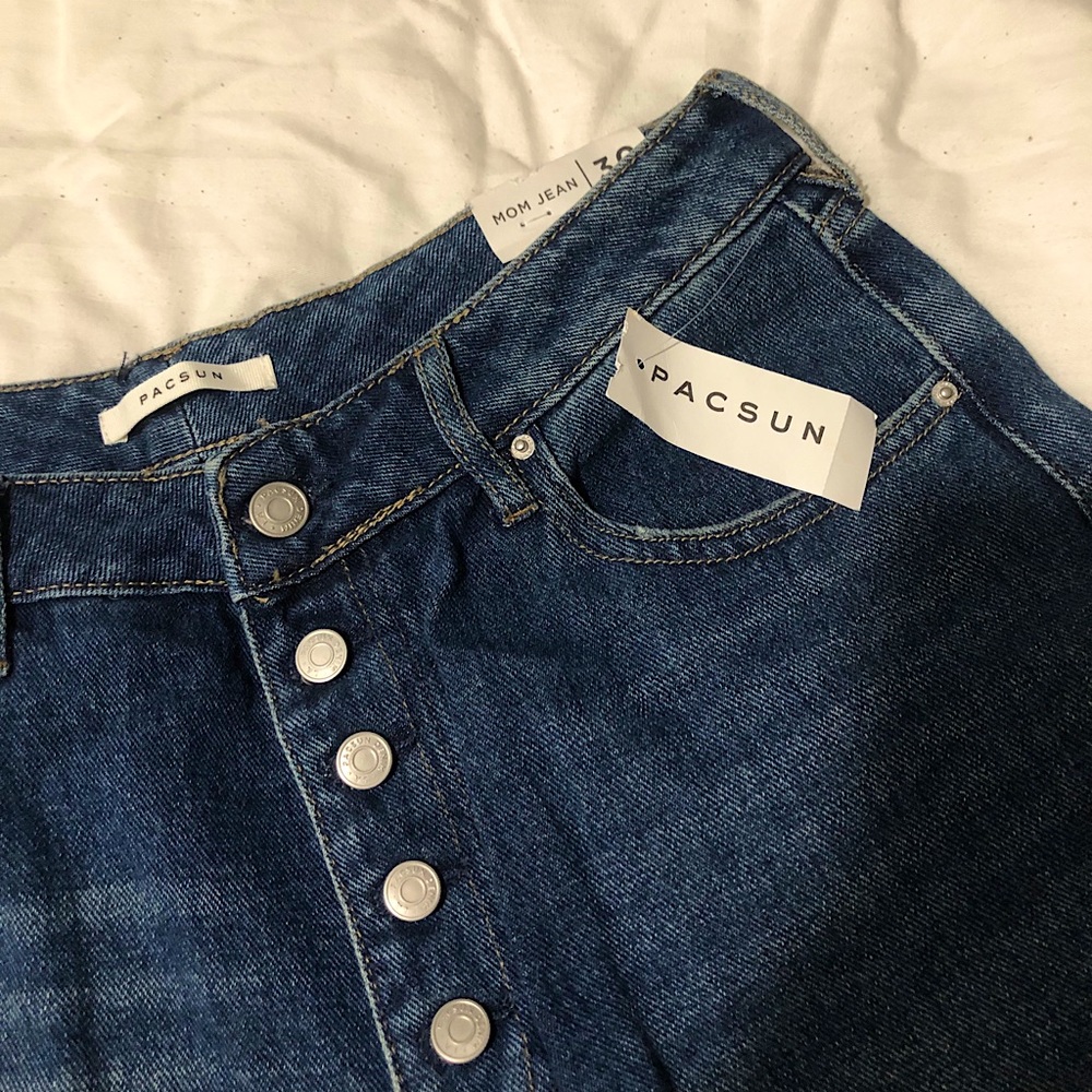 Straight Leg Mom Jeans